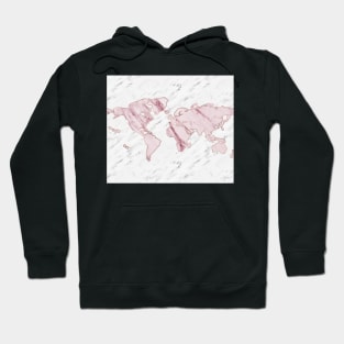 Wanderlust marble - pink stone Hoodie